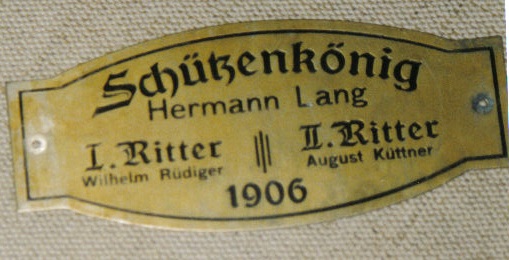 Schützenkönig Hermann Lang
